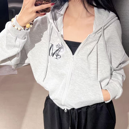 韓國 Mucent Sahara Gradation Leopard Cross Hood Zip-up【MU142】