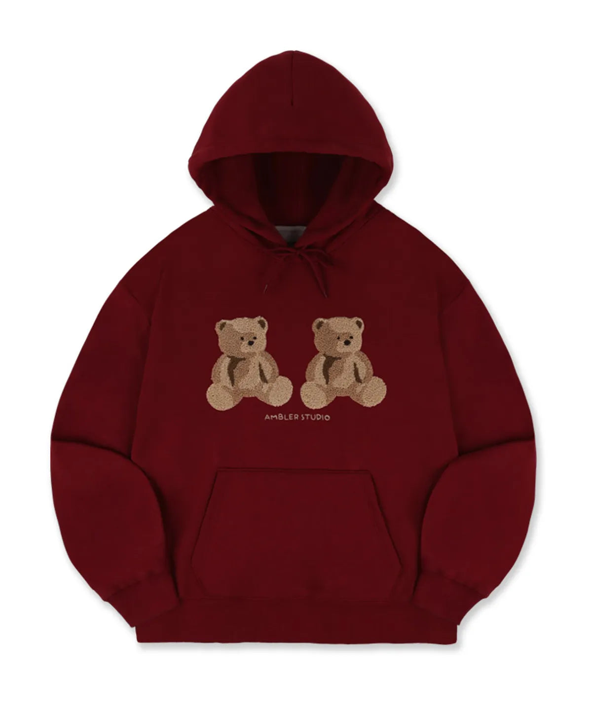 韓國 Ambler Big Twin Bear Unisex Hoodie【AR069】
