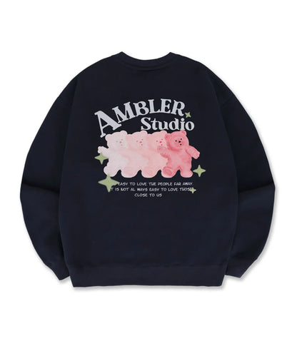 韓國 Ambler Approaching Love Bear Sweatshirt【AR064】
