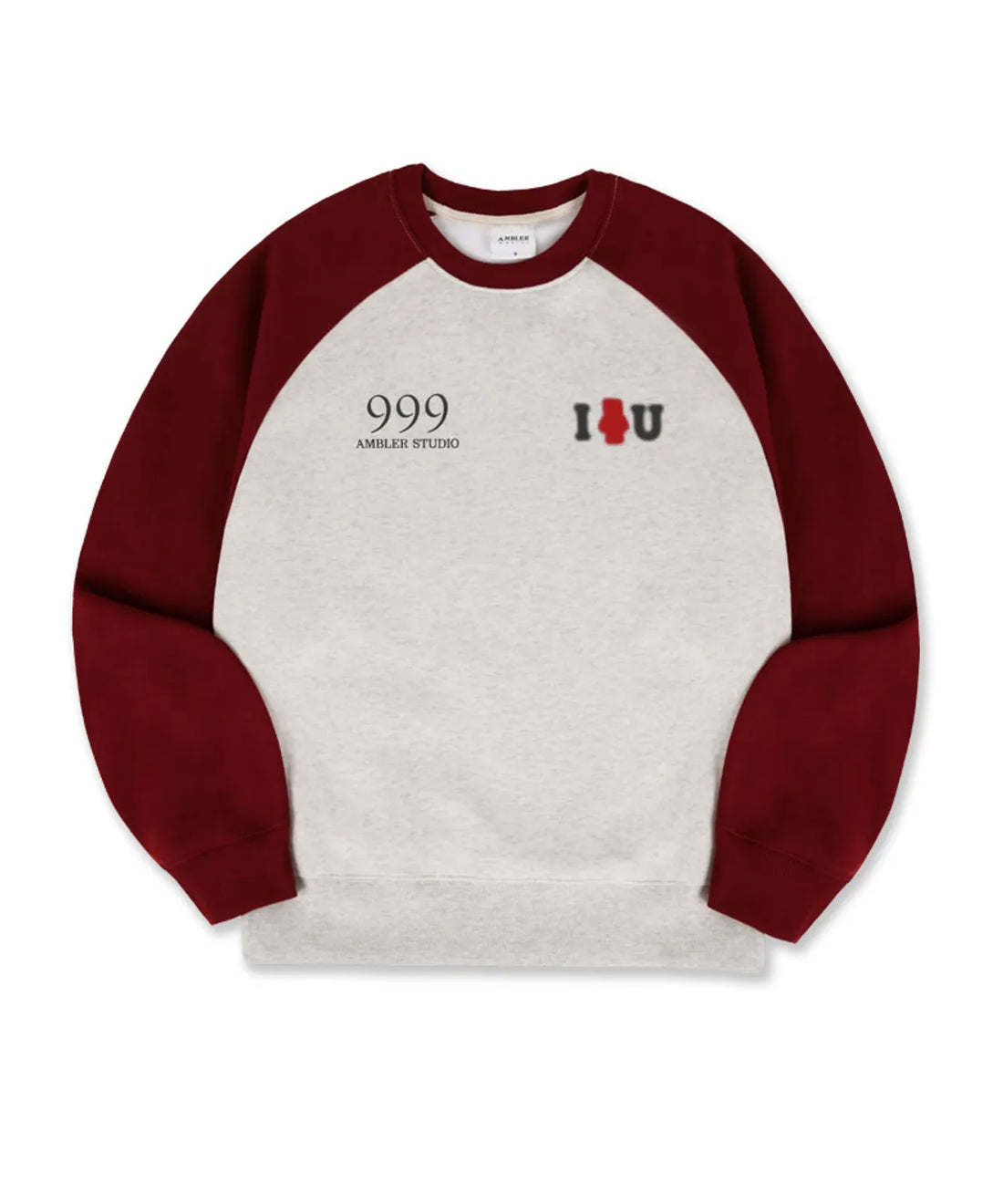 韓國 Ambler I Bear U Overfit Raglan Sweatshirt【AR066】