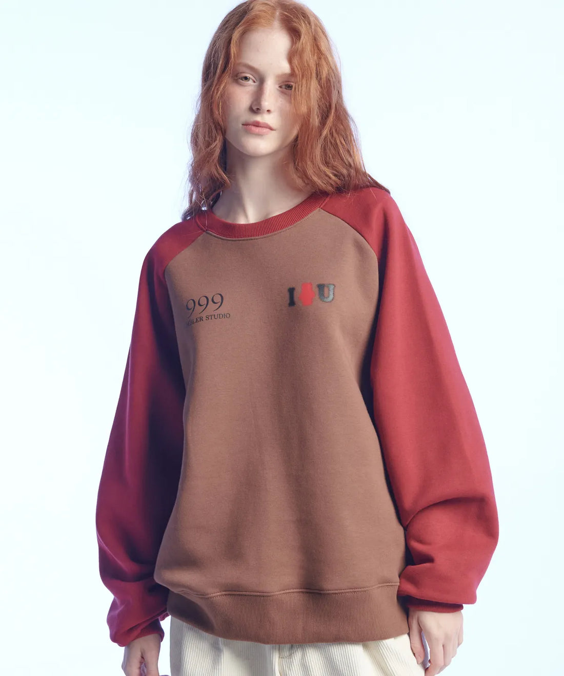 韓國 Ambler I Bear U Overfit Raglan Sweatshirt【AR066】