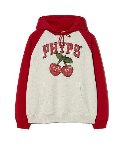 韓國 Phyps Cherry Raglan Hoodie【PS001】