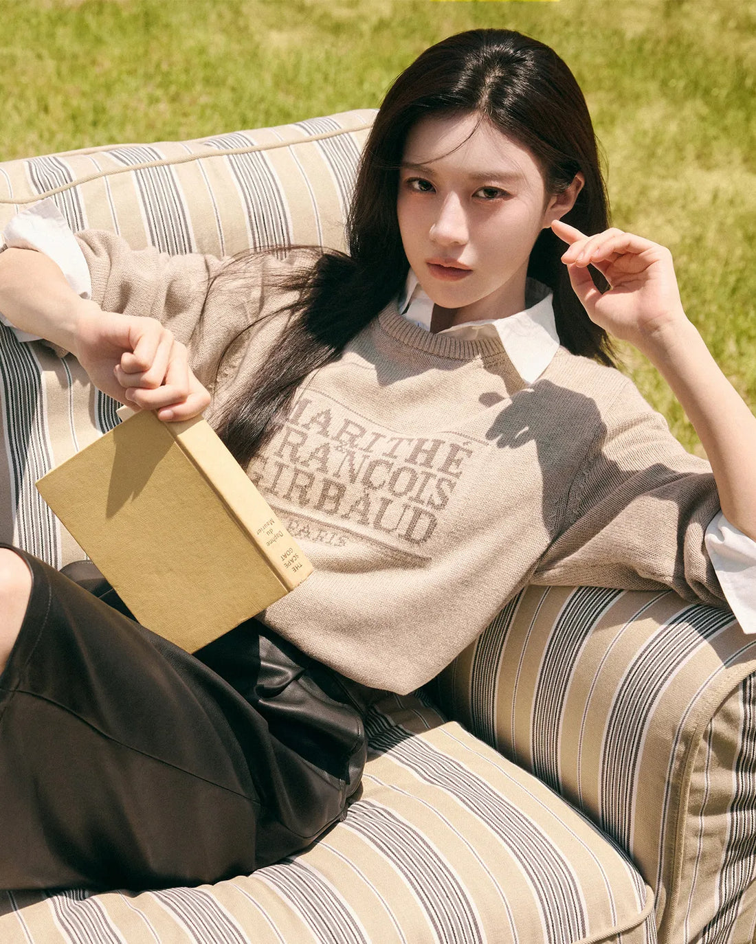 韓國 Marithe Francois Girbaud Classic Logo Knit Pullover【MF665】