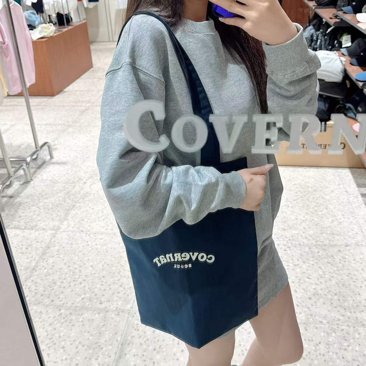 韓國 Covernat Clover Heart Cooper Logo Seoul Eco Bag【CO091】