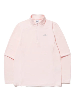 韓國 Eider Women's Textured Long Sleeve Zip-Up T-Shirt【ER144】