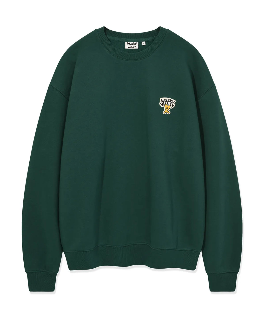 【現貨】韓國 Wacky Willy Basic Logo Wappen Sweatshirt【WW071】