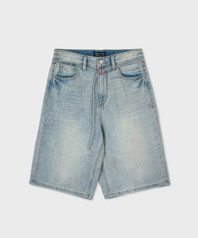 韓國 WhoAU Bermuda Denim Pants【WA286】