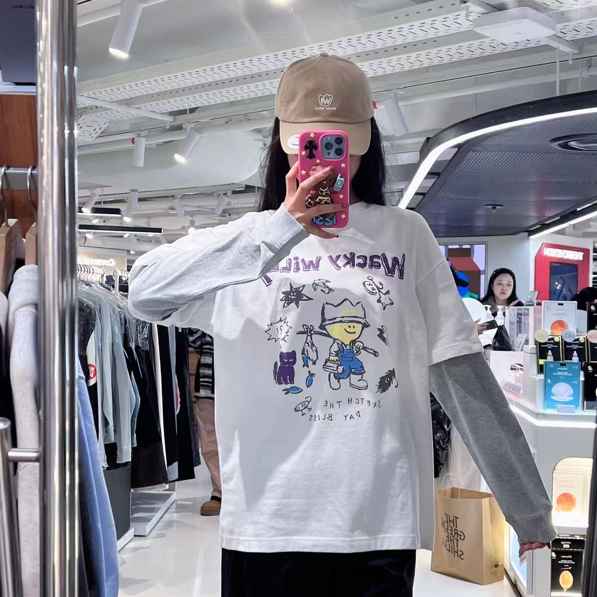 韓國 Wacky Willy Kiki Layered Long Sleeve【WW124】