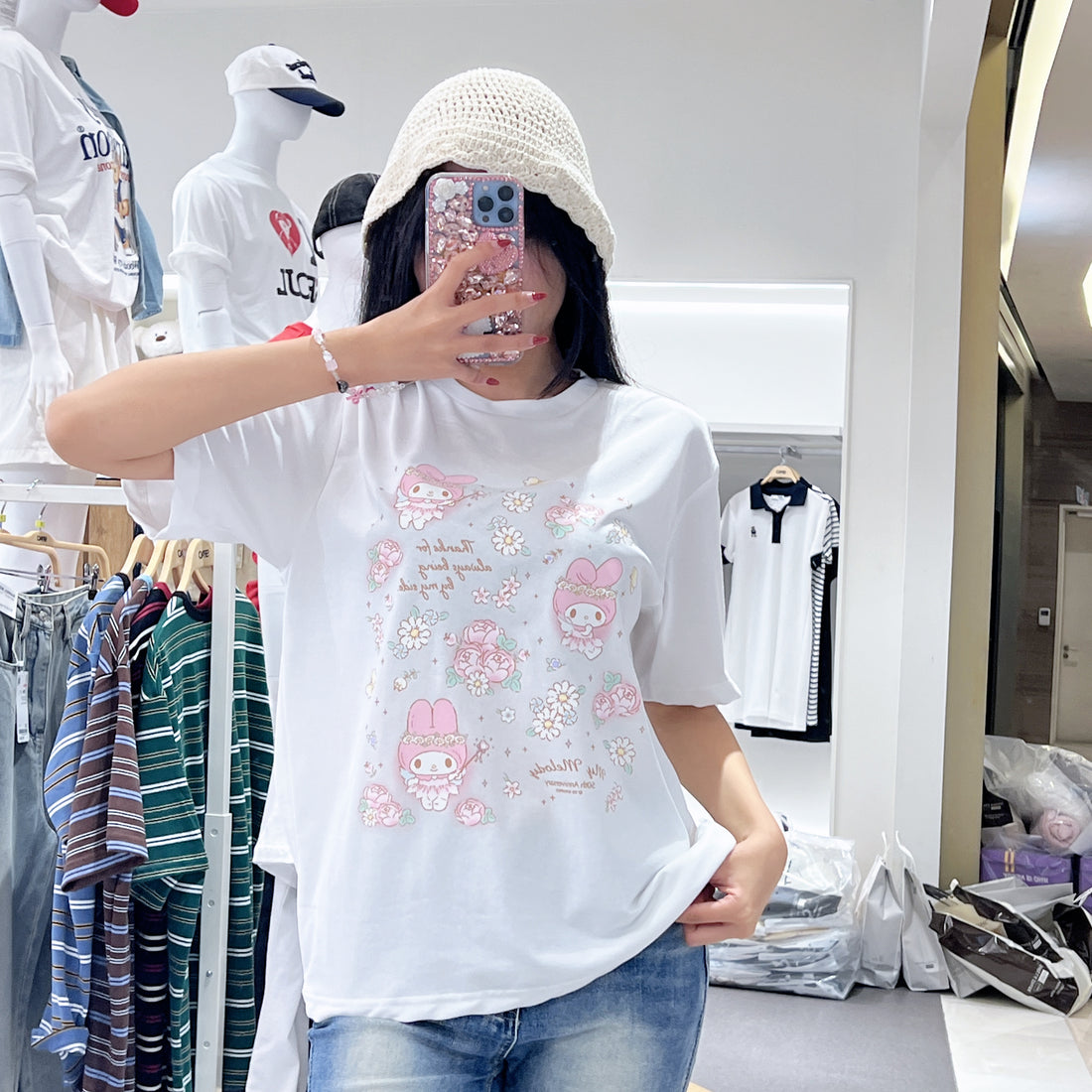 韓國 SPAO 50th Anniversary Short Sleeve T-Shirt凉爽面料【SP191】