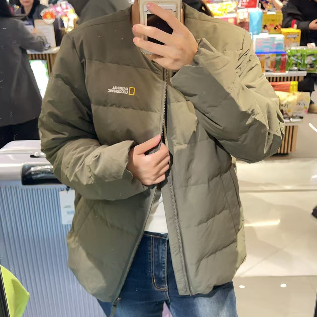 韓國 National Geographic 男女同款 HERON 輕量 羽絨外套 (鵝絨)【NG011】