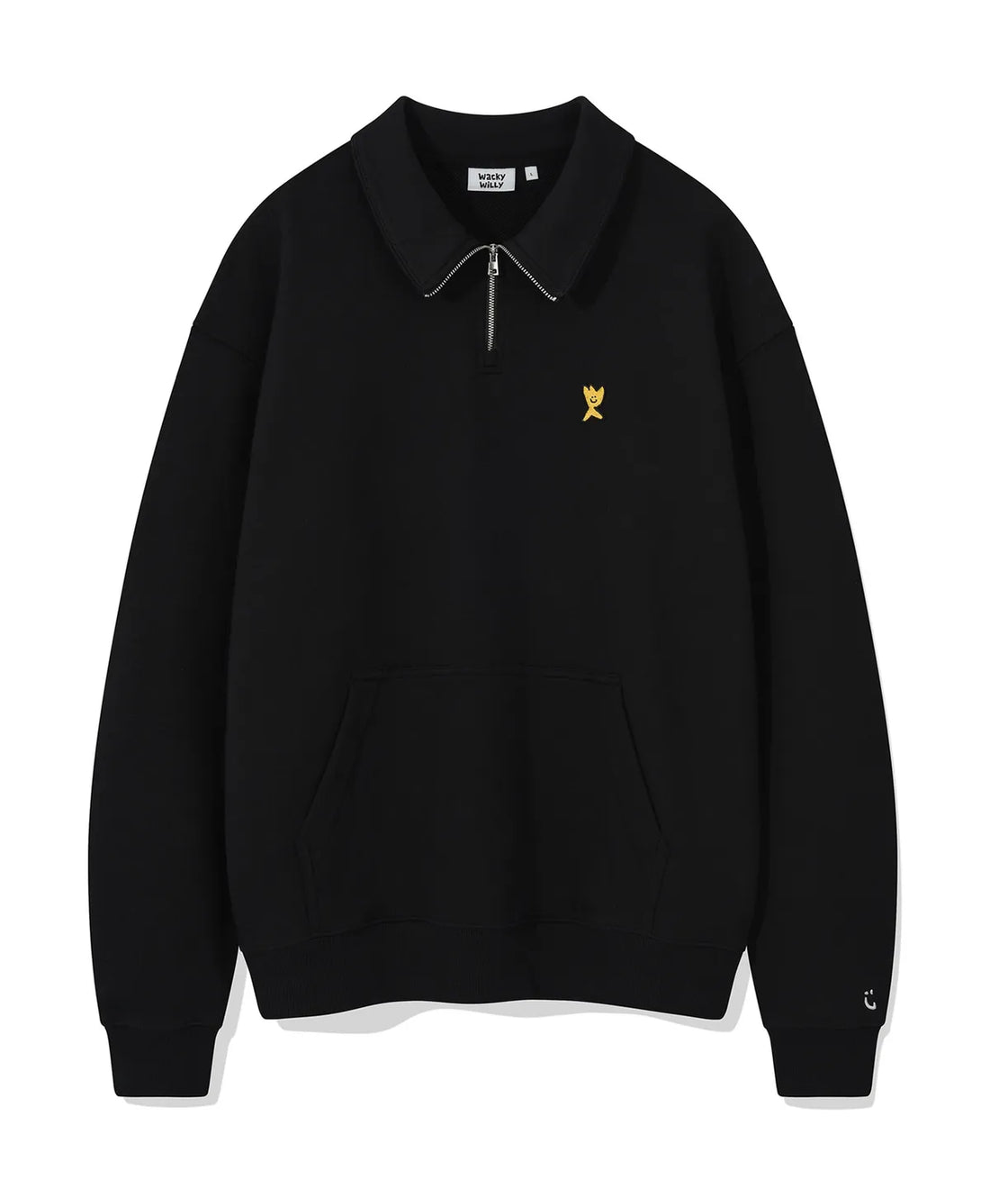 【現貨】韓國 Wacky Willy Basic Logo Wappen Half Zip-up【WW069】