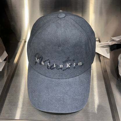 韓國 Matin Kim COTTON WASHED CRACK LOGO BALL CAP【MK031】