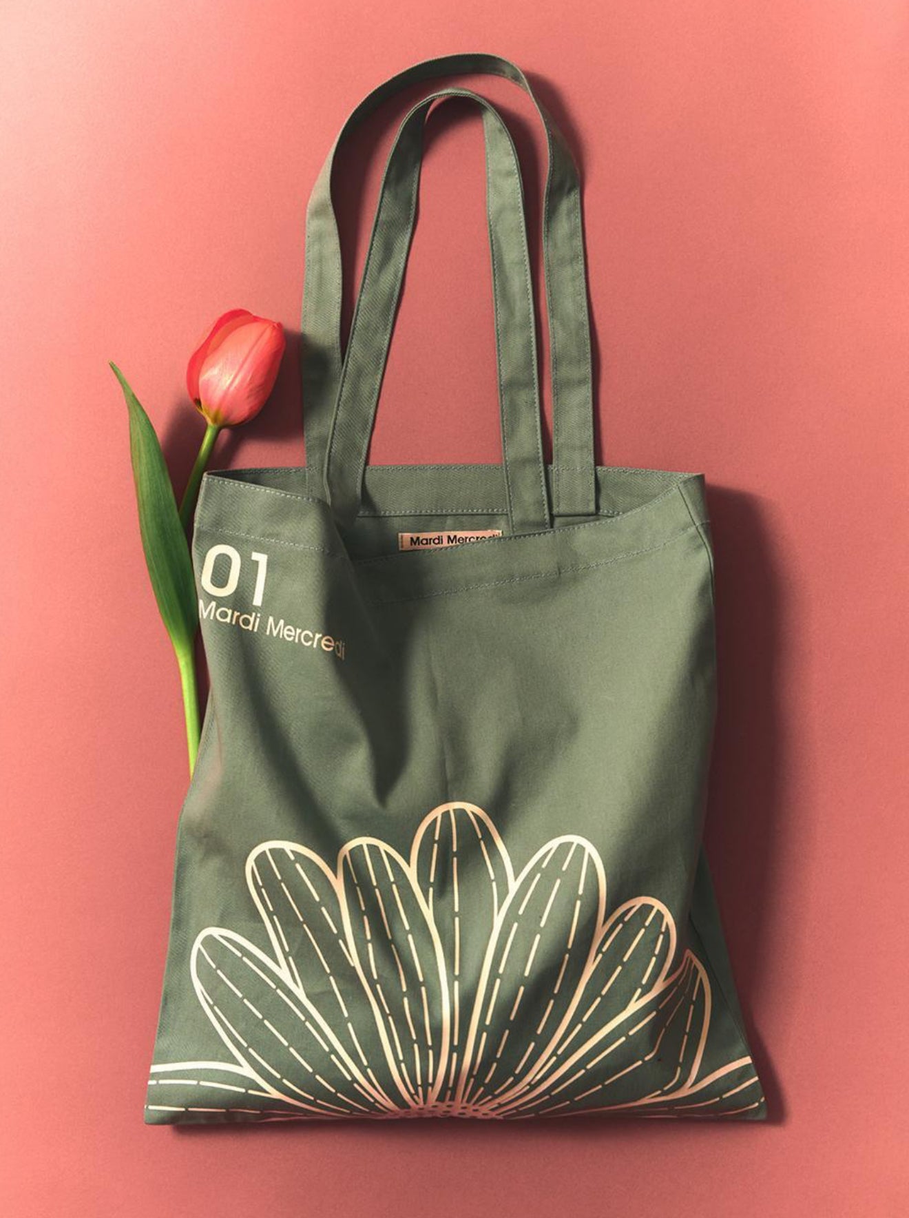 韓國 Mardi Mercredi CANVAS BAG FLOWER【MM044】