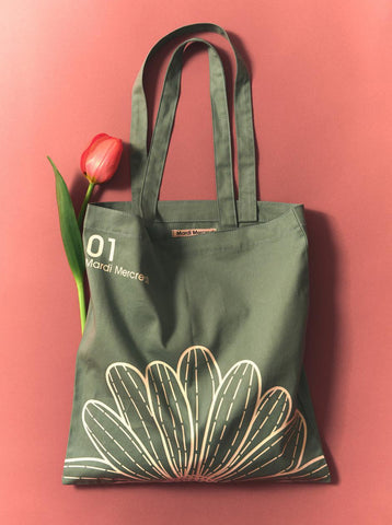 韓國 Mardi Mercredi CANVAS BAG FLOWER【MM044】