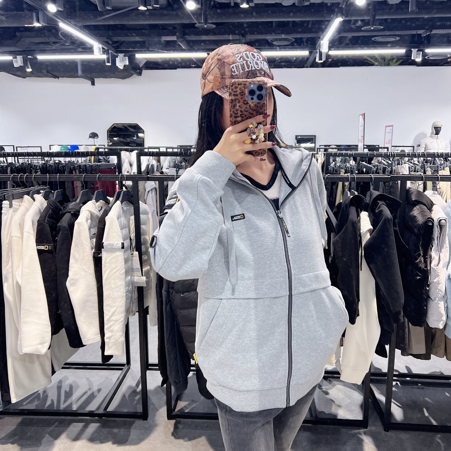 韓國 National Geographic Sullian Sleeveless Pocket Training Hoodie【NG095】