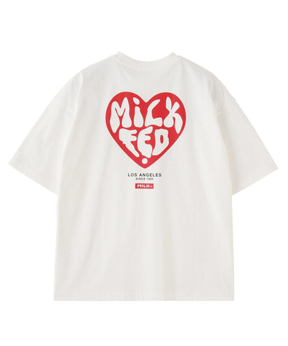 日本直送 MILKFED HEART LOGO WIDE S/S TEE【SJ032】
