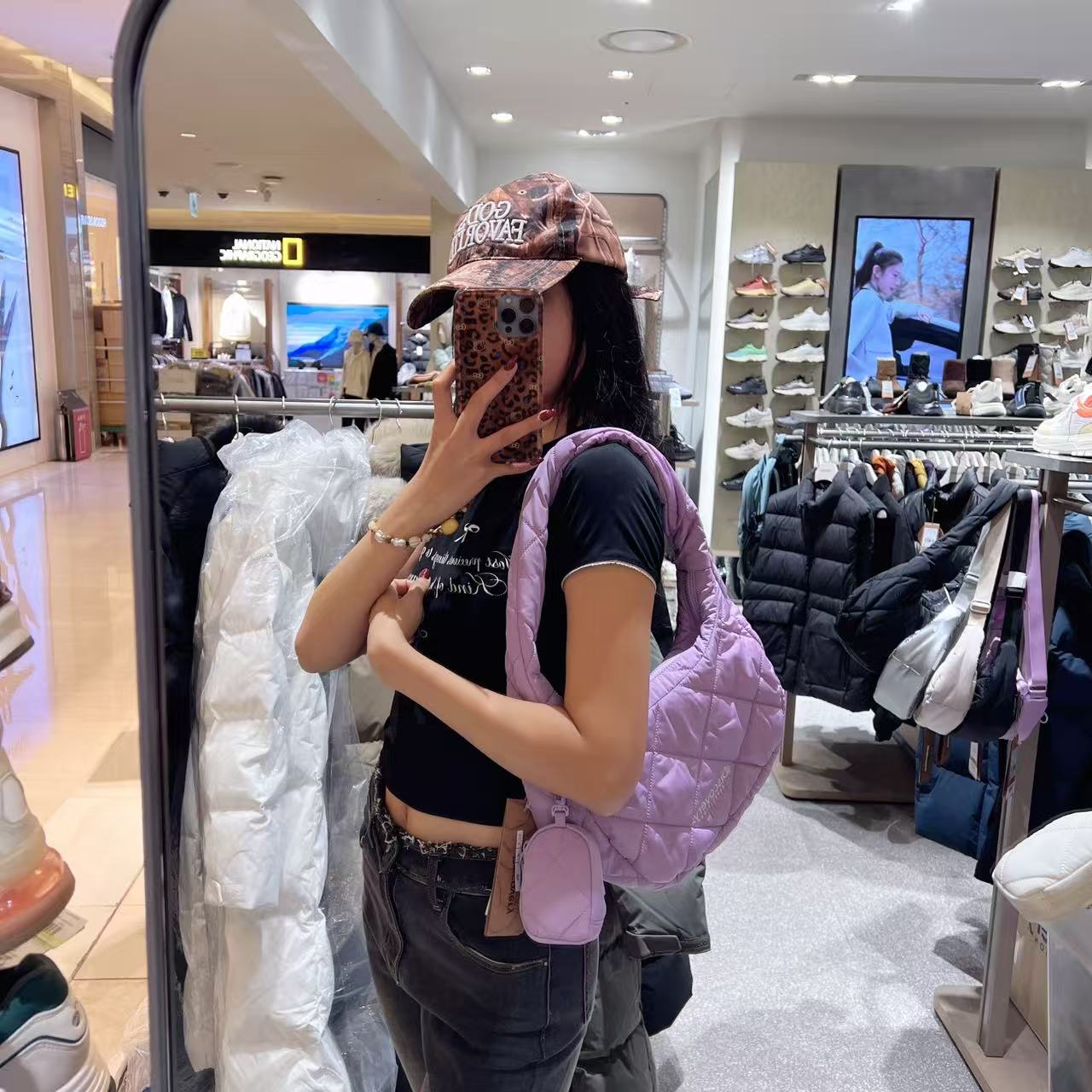 韓國 Discovery Melrose Quilted Shoulder Bag M【DY107】