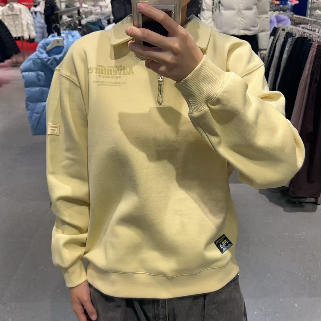 韓國 FILA Collar Half-Zip Long Sleeve【FA033】