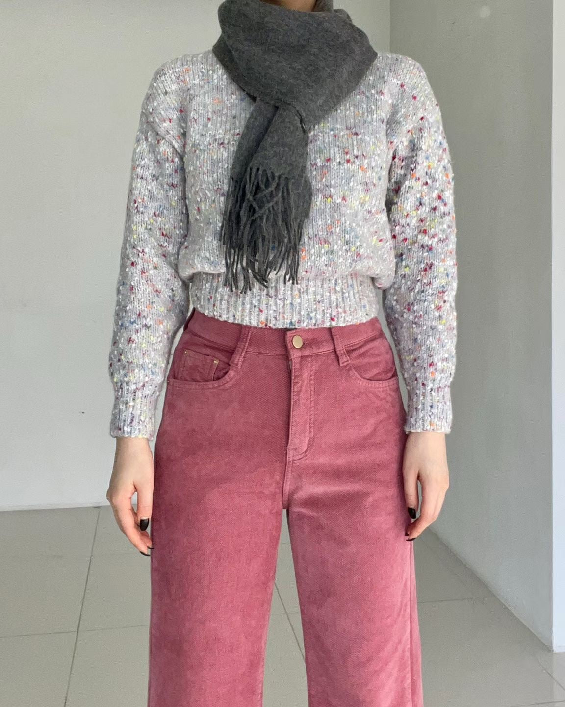 韓國 HowLuk 牛仔褲 刷薄毛 (冬季款)【H269】