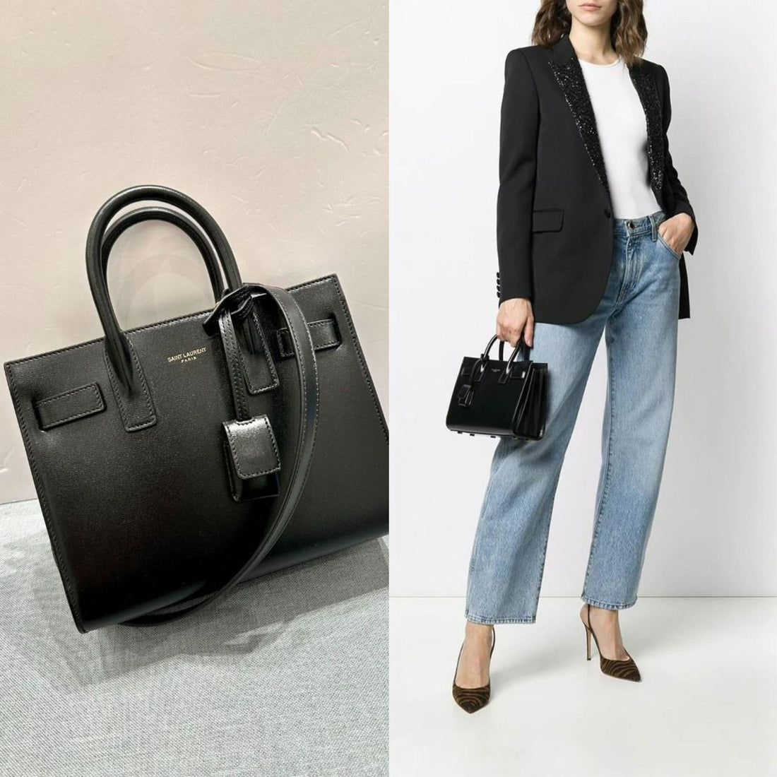 Yves Saint LaurentSac De Jour Nano Tote Bag 【YS59】  訂金$1,000 總售價 $12500