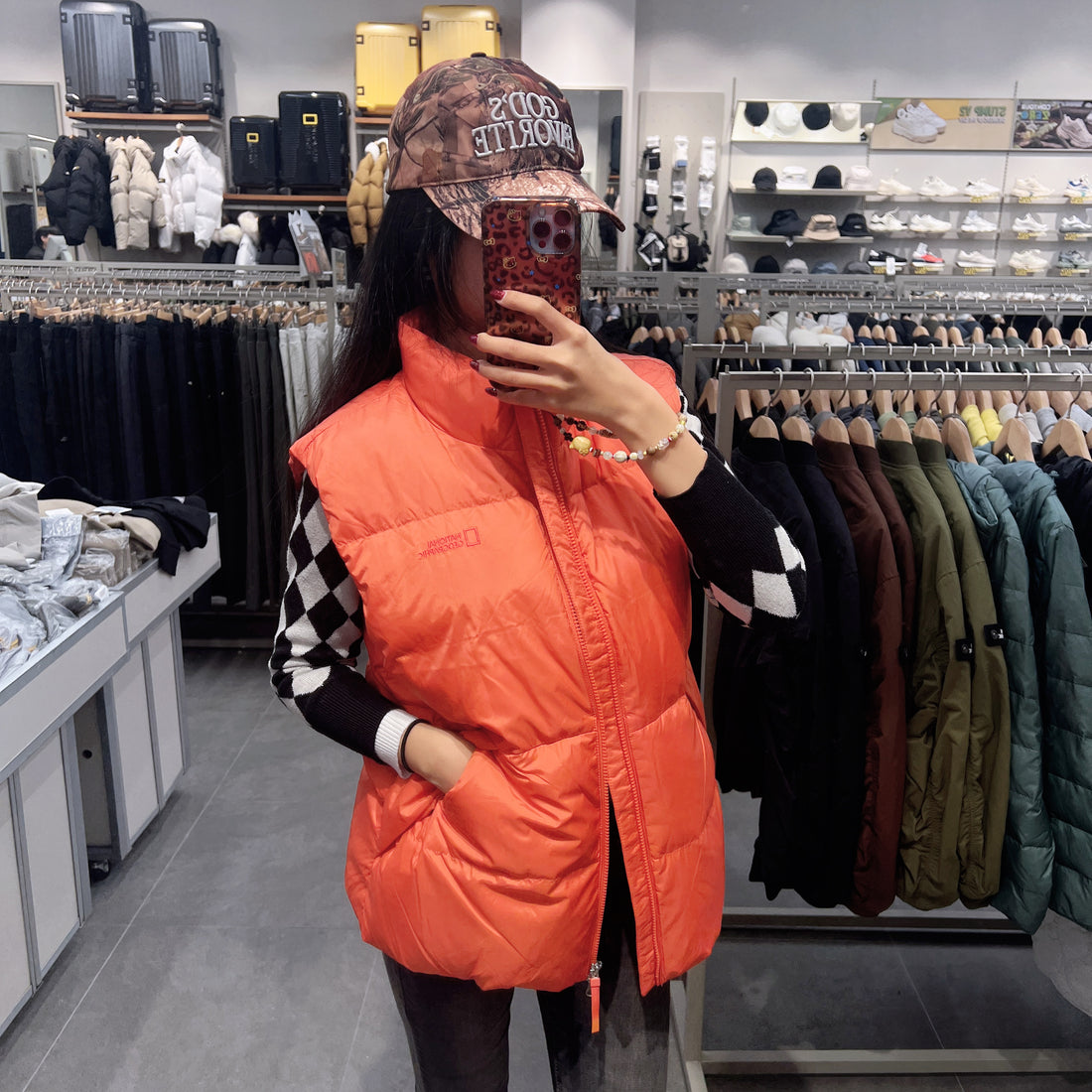 韓國 National Geographic Aira High Neck Goose Down Vest (鵝絨)【NG185】