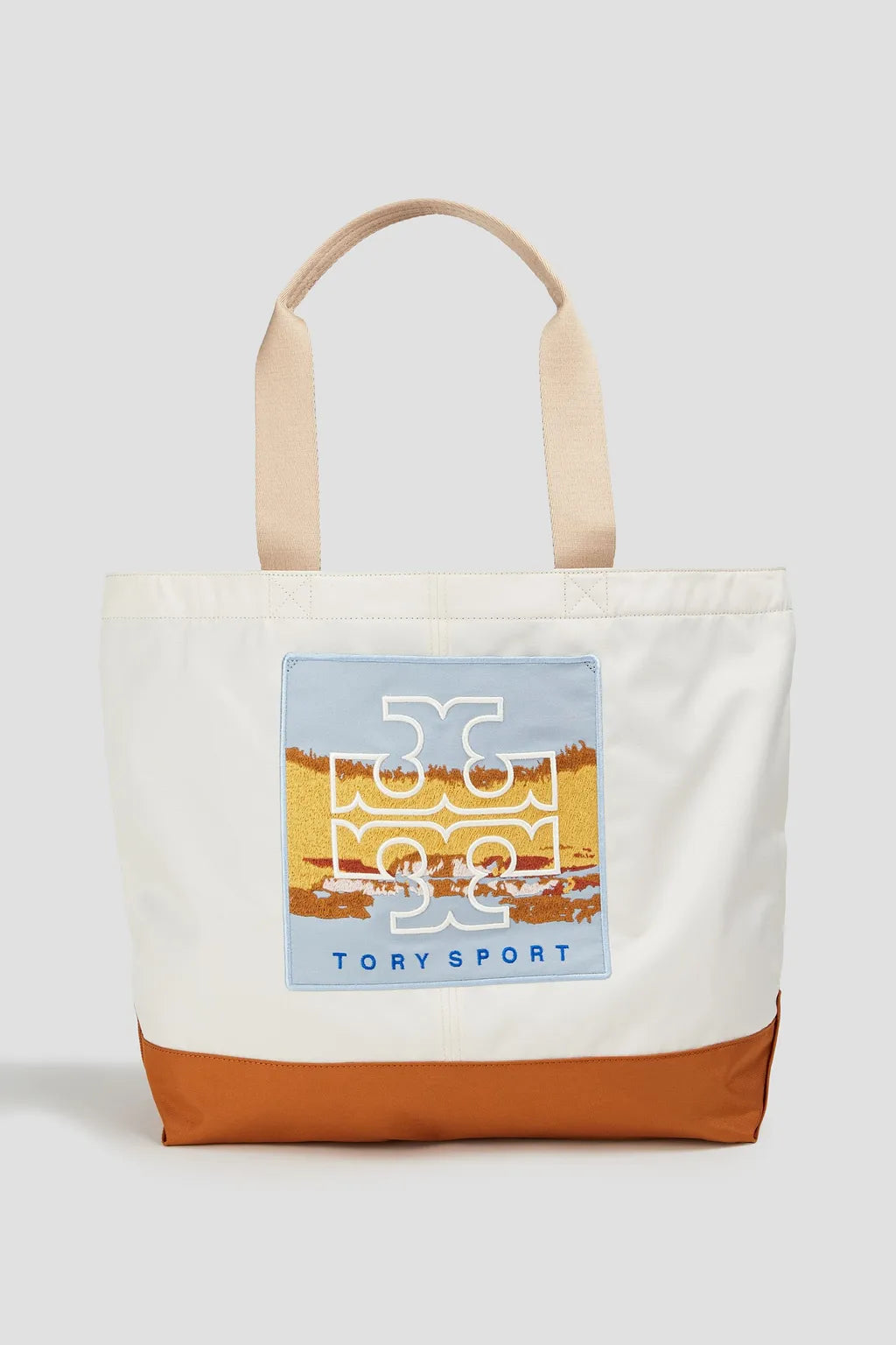 TORY SPORT Appliquéd shell tote