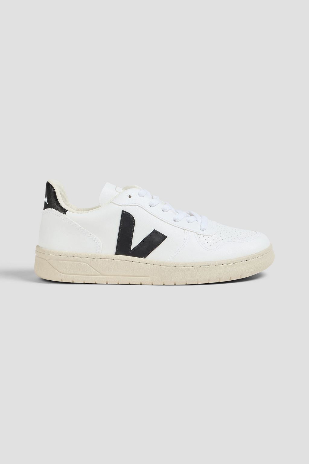 VEJA V-10 add perforated leather sneakers【JA143】