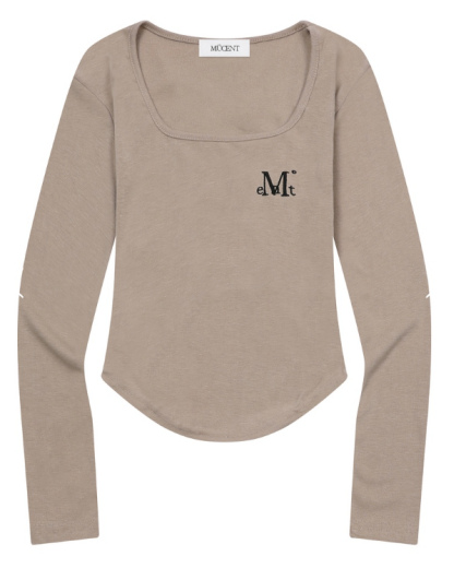 韓國 Mucent Aeina Slim Fit Square Neck T【MU181】