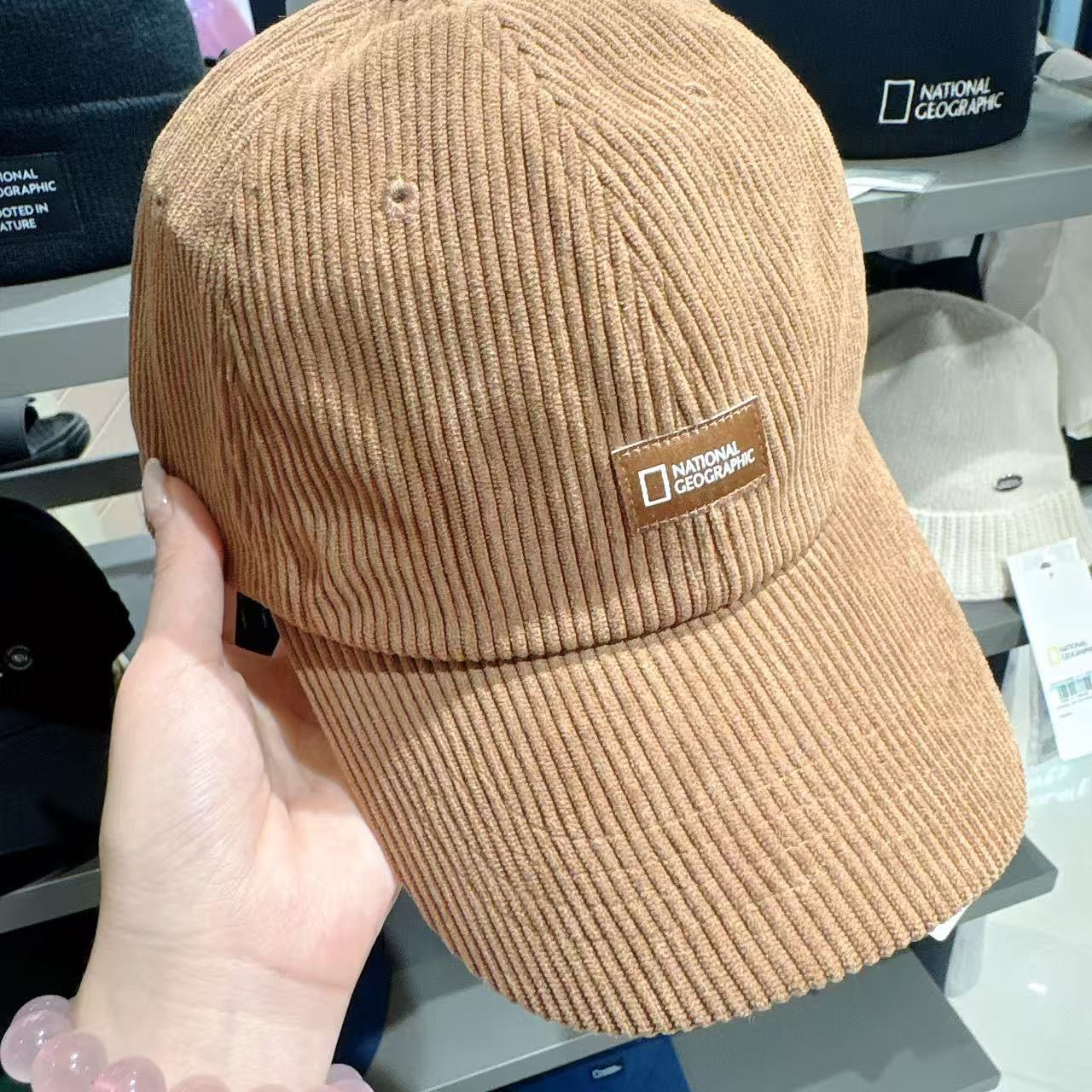 韓國 National Geographic Corduroy Ball Cap【NG015】