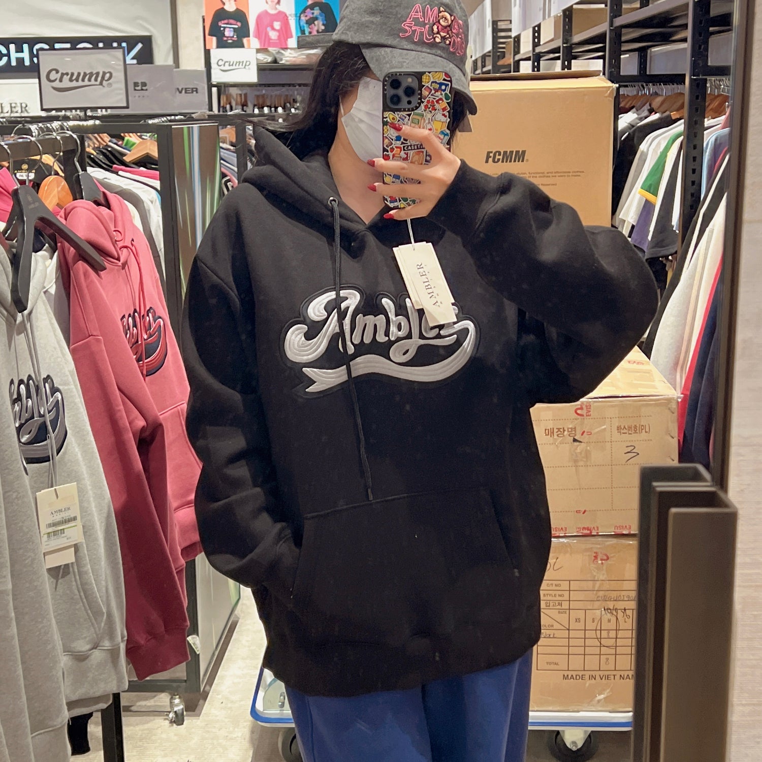 韓國 Ambler Unisex BIG AMBLER Hoodie【AR070】 - STT Mall HK 靚太網購