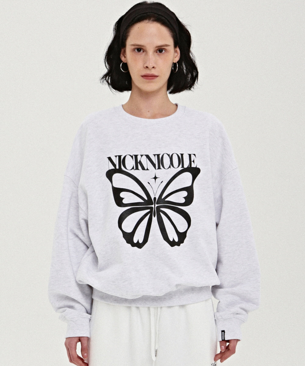 韓國 Nick Nicole Butterfly Bold Twinkle Sweatshirt【NK002】