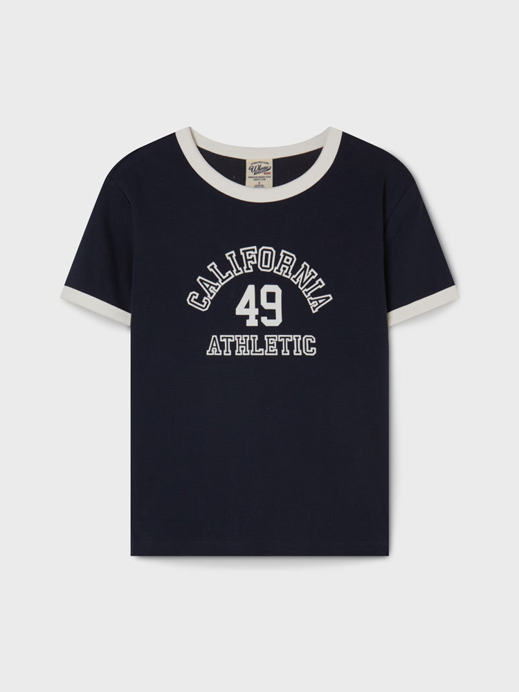 韓國 WhoAU Campus Ringer T-shirt【WA294】