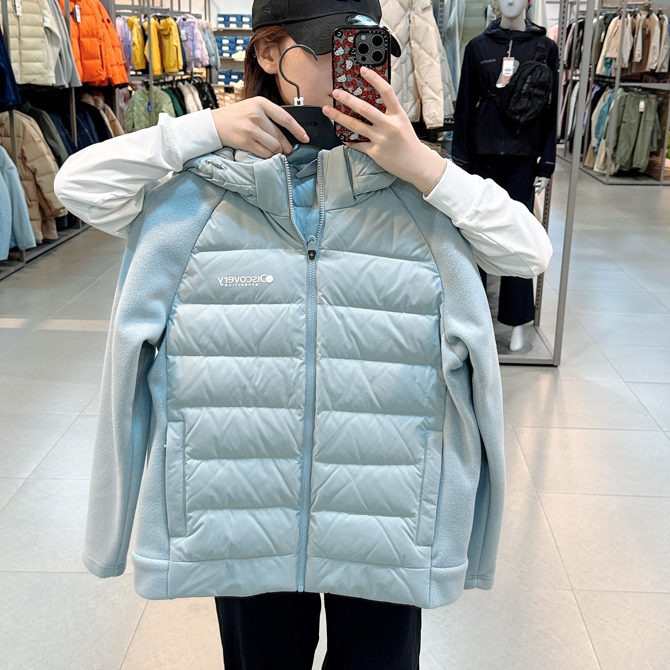 韓國 Discovery Exinus Fleece H/B Lightweight Padding (鵝絨)【DY143】