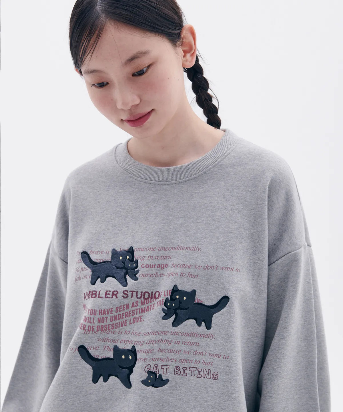 韓國 Ambler The Adventures of a Cat Sweatshirt【AR031】