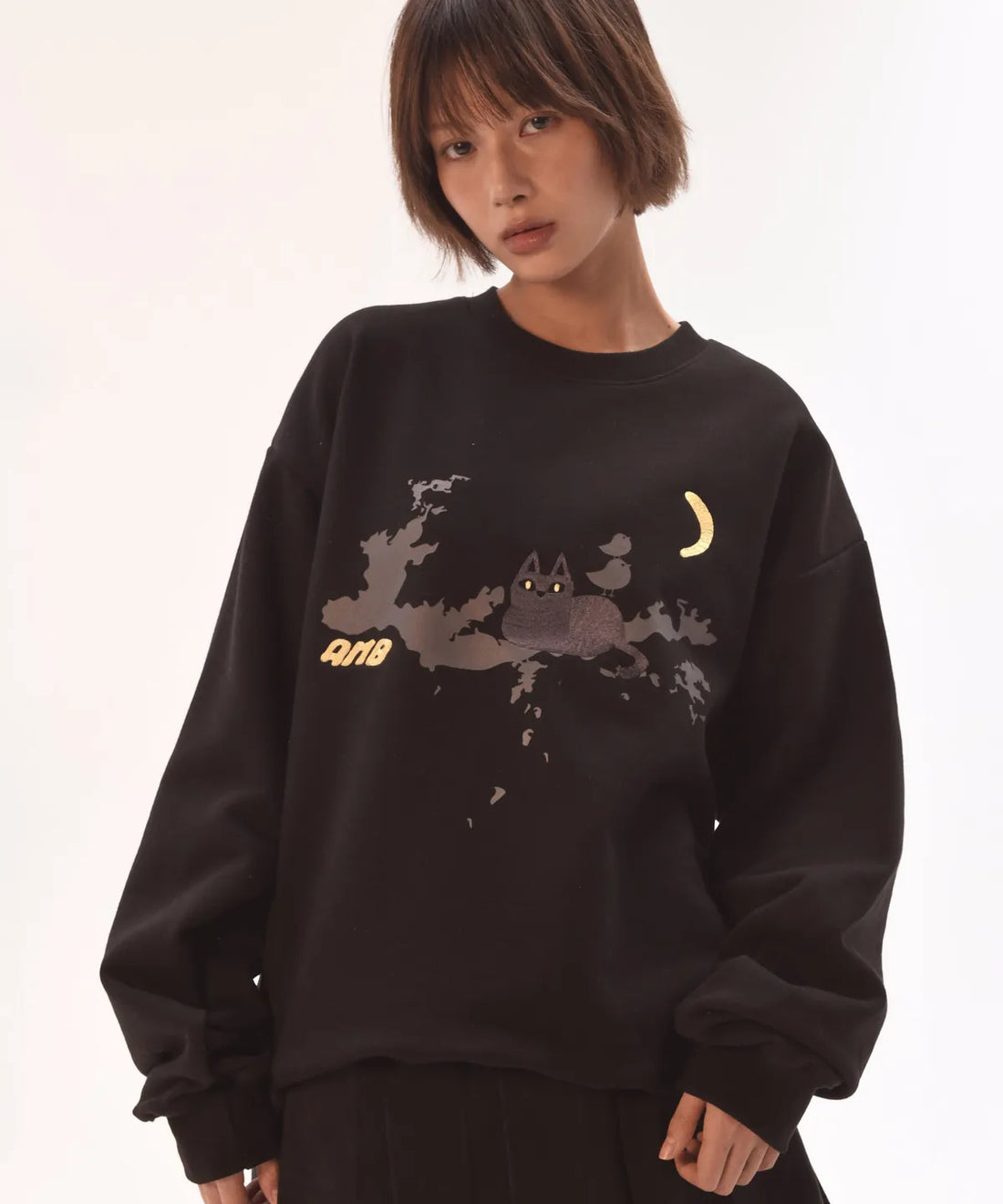 韓國 Ambler Forest Cat Sweatshirt【AR114】