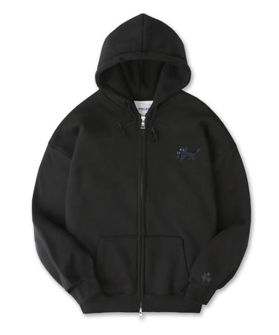 韓國 Ambler Black Cat Zip-Up Jacket【AR121】