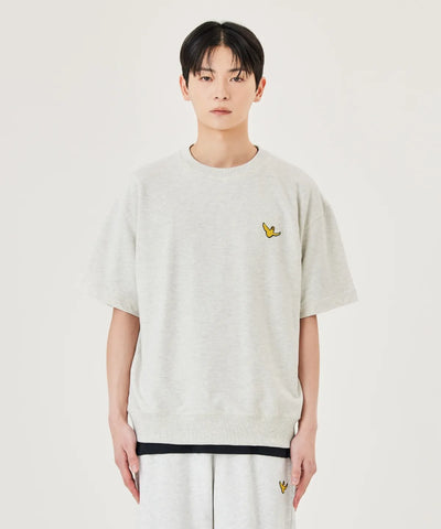 韓國 Mark Gonzales Angel Wappen Short Sleeve Sweatshirt【MG055】