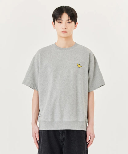 韓國 Mark Gonzales Angel Wappen Short Sleeve Sweatshirt【MG055】