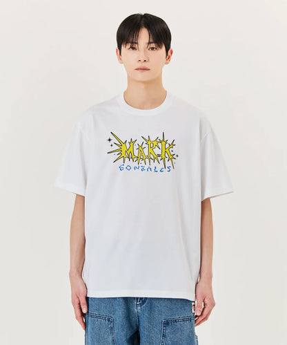 韓國 Mark Gonzales Sign Logo Thunder Graphic Short Sleeve T-Shirt【MG068】