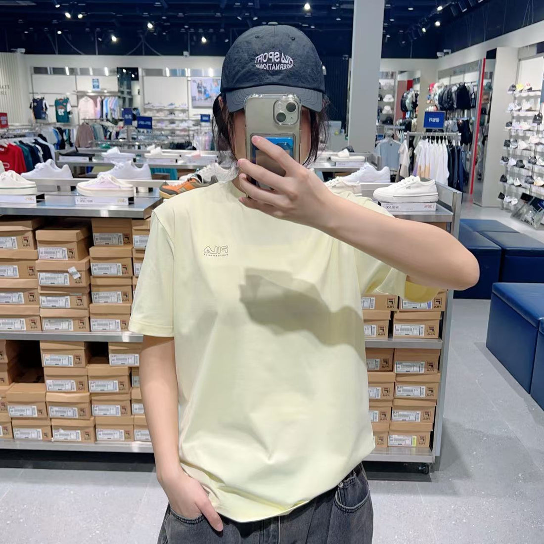 韓國 FILA Unisex Performance Comfort Sorona Graphic T-Shirt【FA301】
