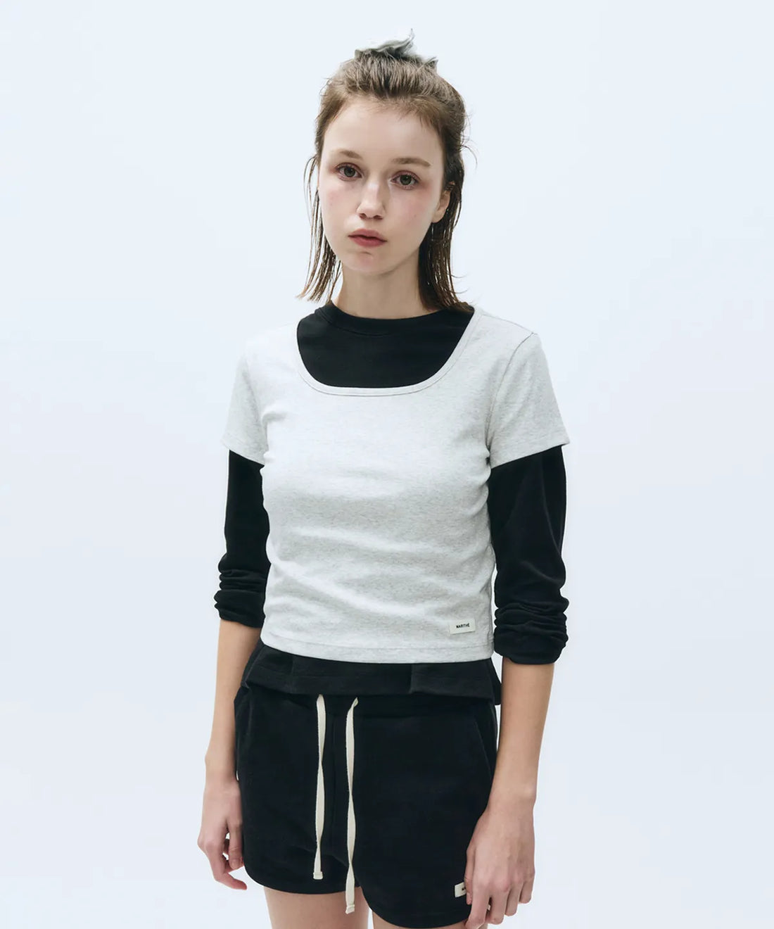 韓國 Marithe Francois Girbaud W Basic Crop Tee【MF700】