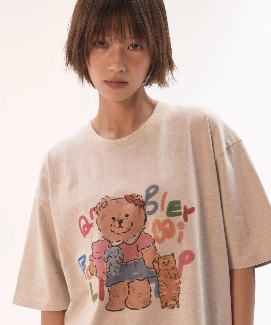 韓國 Ambler Color trip graphic short-sleeved T-shirt 【AR077】