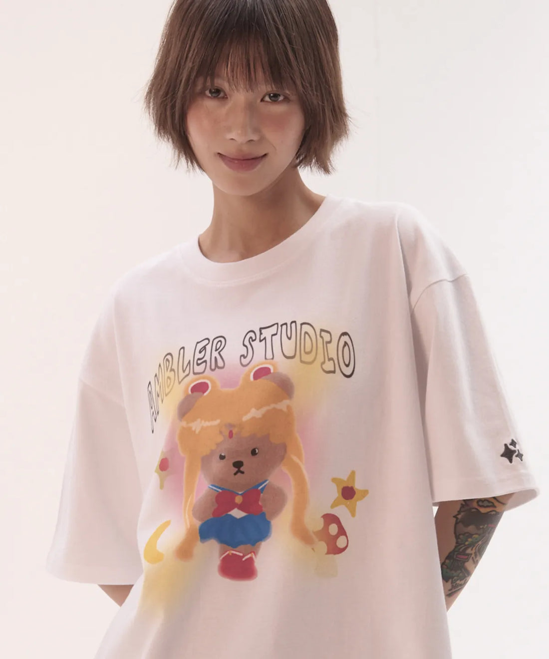 韓國 Ambler Sailor Bear Short Sleeve T-Shirt【AR084】