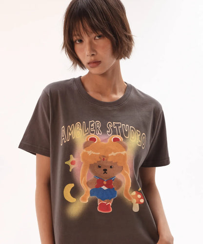 韓國 Ambler Sailor Bear Short Sleeve T-Shirt【AR084】