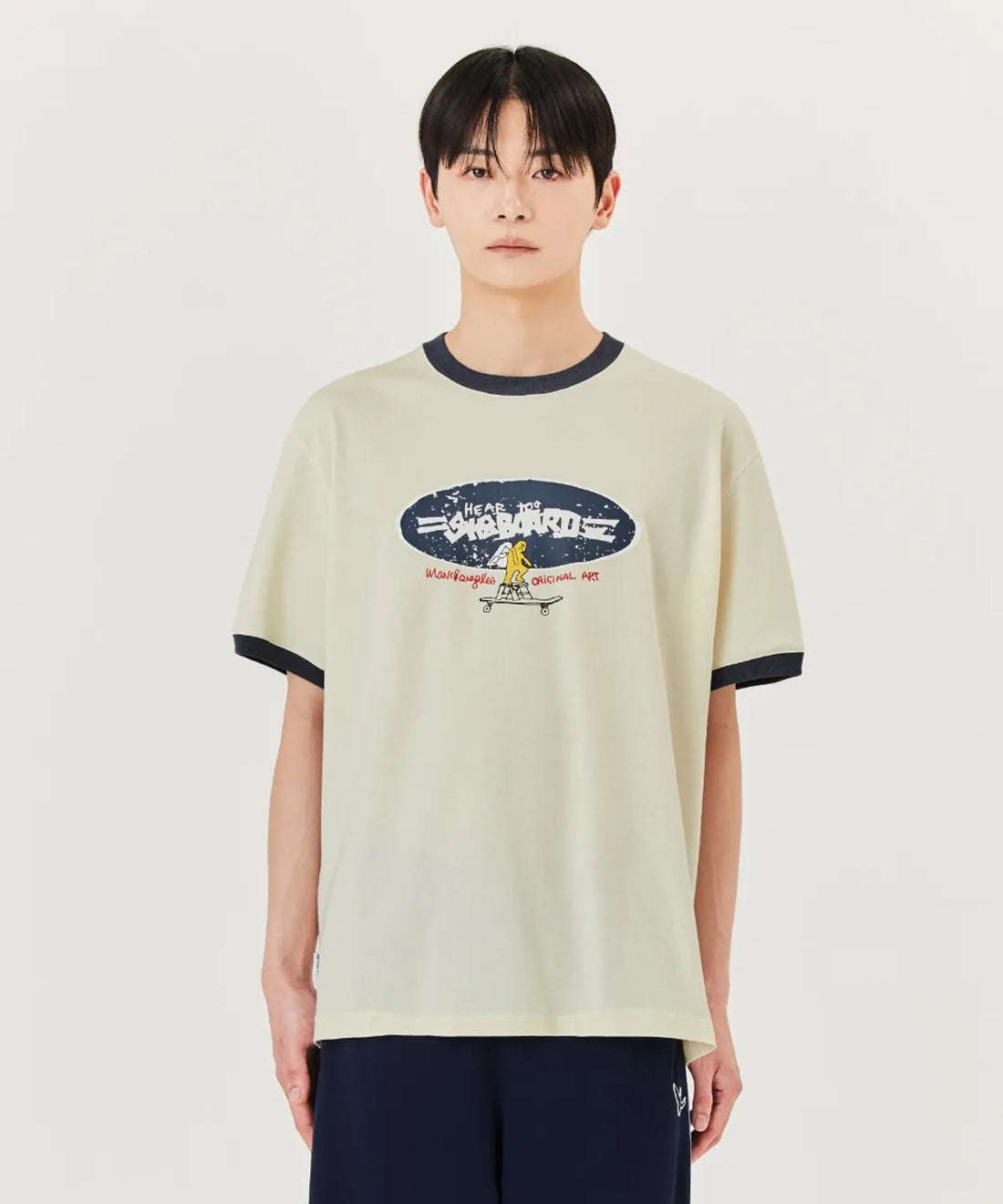 韓國 Mark Gonzales Logo Graphic Ringer Short Sleeve T-Shirt【MG071】