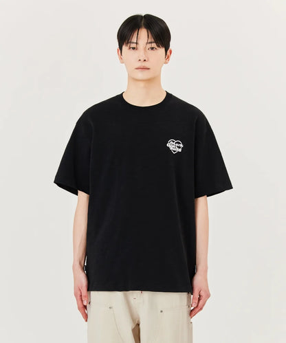 韓國 Mark Gonzales Slub Heart Graphic Short Sleeve T-Shirt【MG034】