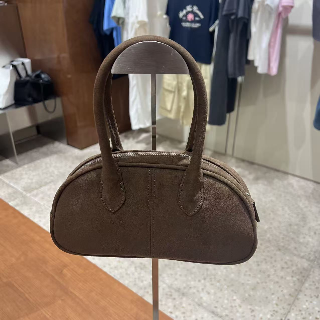 韓國 Covernat Cloverheart Classic Suede Tote Bag【CO010】