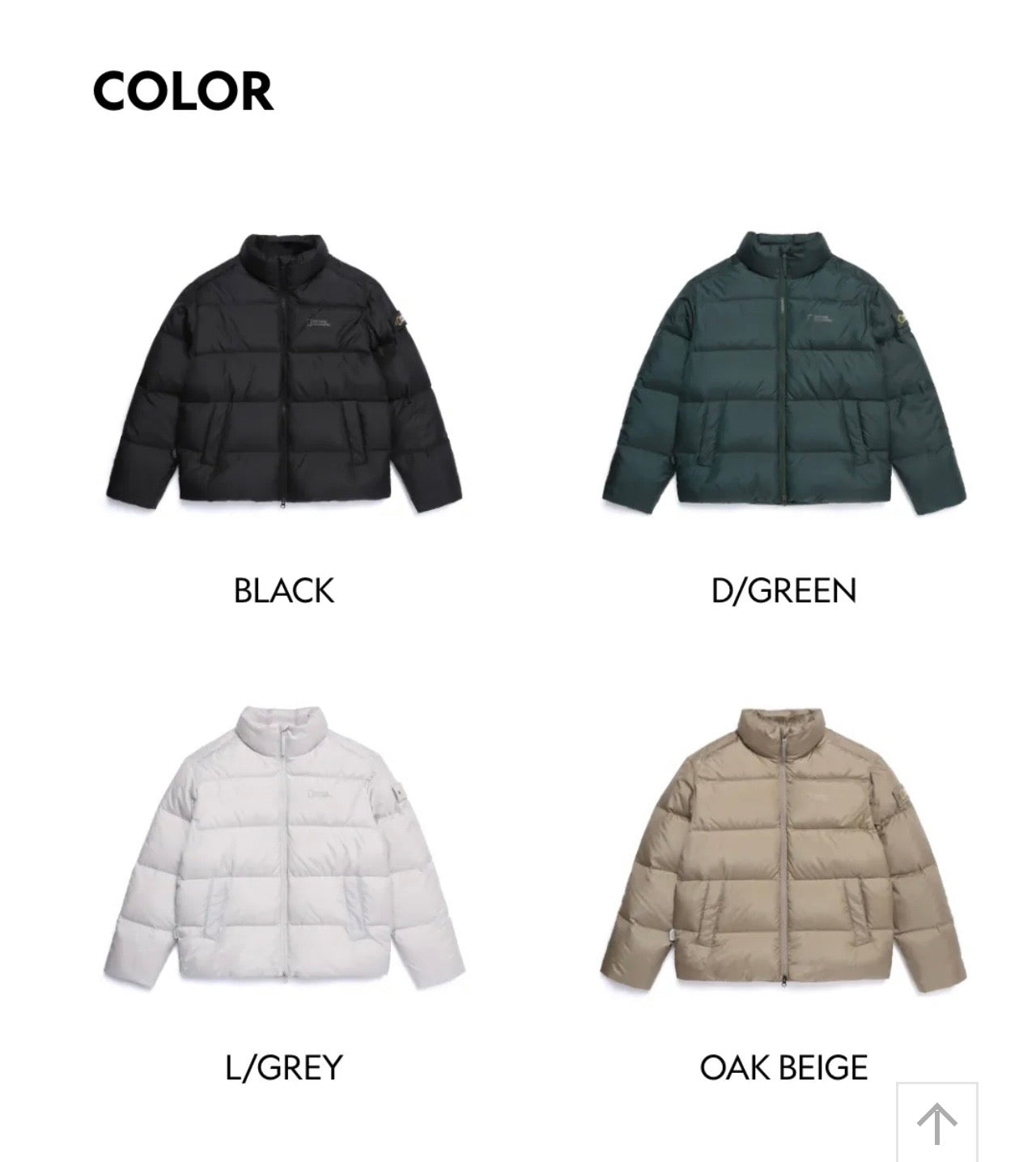 韓國 National Geographic Aira High Neck Goose Down Jumper (鵝絨)【NG148】