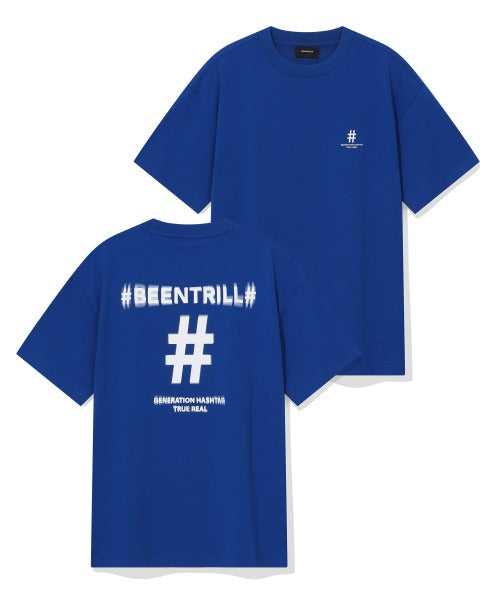 韓國 Beentrill Shake Hashtag Comfort Fit T-Shirt【BL017】