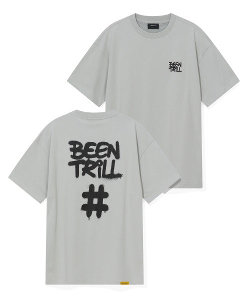 韓國 Beentrill Spray Hashtag T-Shirt【BL013】